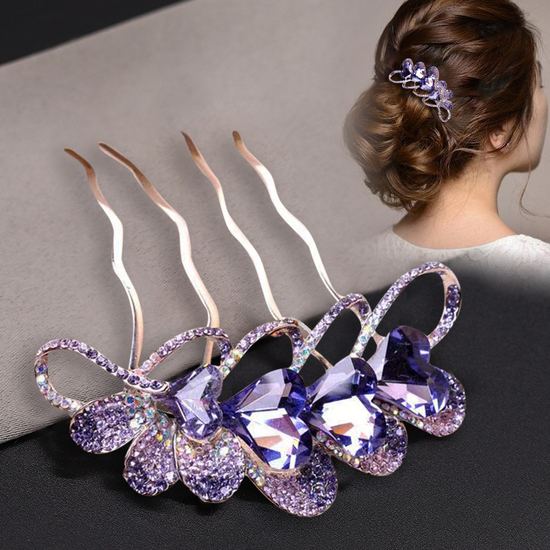Ornate Jeweled Hair Comb